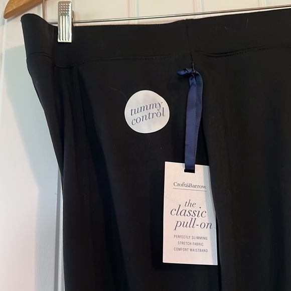 NWT Croft & barrow pull on Stretch Pants Size Large Short - Picture 4 of 11